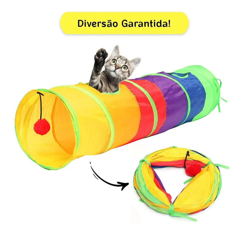 Túnel para gatos Brinquedos dobráveis para gatos de estimação