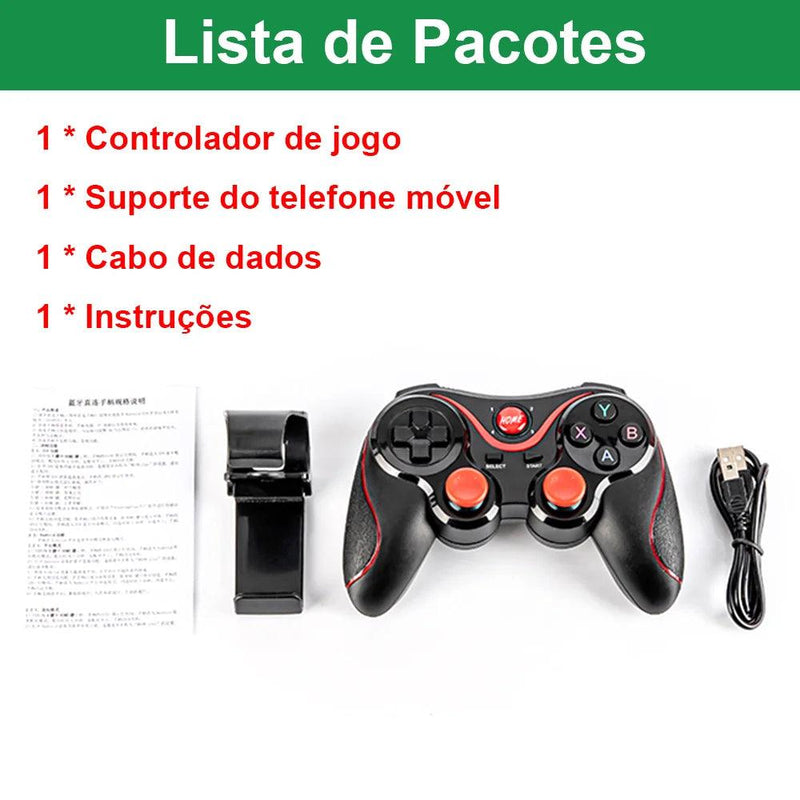 X3 Controlador de Jogo Sem fio Bluetooth 3.0 Controle Gamepad